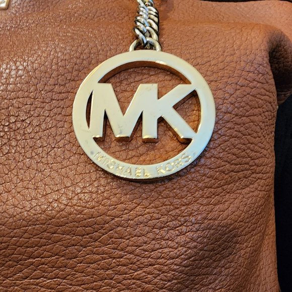 Michael Kors Brown Leather Shoulder Bag - Picture 9 of 12
